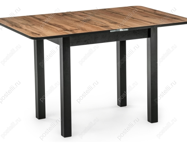 Стол Энлей 80 черный/дуб вотан (Арт 471767)