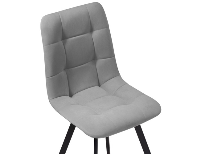 Стул на металлокаркасе Чилли черный/светло-серый (Арт.489722)