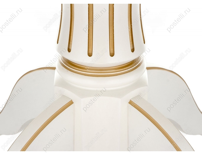 Стол Павия молочный с золотой патиной (Арт. 308810)