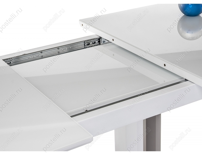 Сто на тумбе Санса белая шагрень/белый Арт(462081)