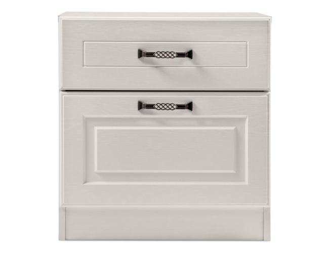 Тумба прикроватная Ливерпуль белый / ясень ваниль