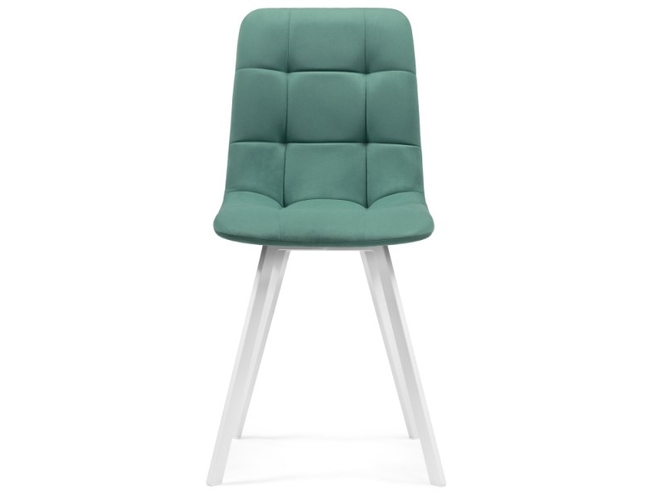 Стул на металлокаркасе Чилли белый/бирюзовый (Арт.489719)