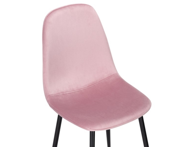 Стул на металлокаркасе Lilu pink/black (Арт.15118)