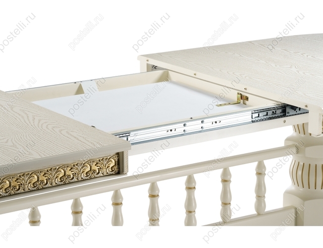 Обеденный стол Кассиль крем с золотой патиной (Арт. 450830)