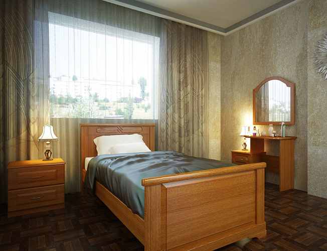 Кровать из массива Эдем Лайт